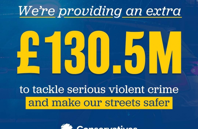 £130.5m to tackle serious violence crime 