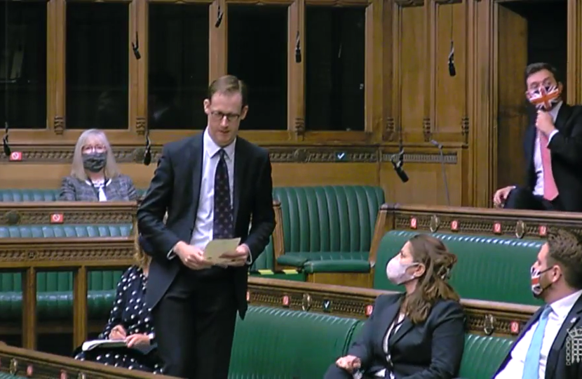 Tom Randall MP calls on the PM to level up Gedling during PMQs
