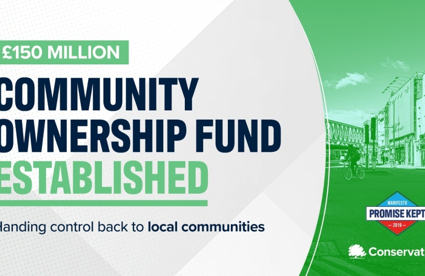 Community ownership fund established
