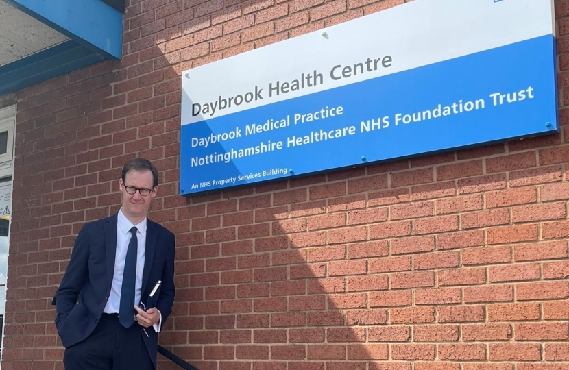 Tom Randall MP visits Daybrook Medical Practice