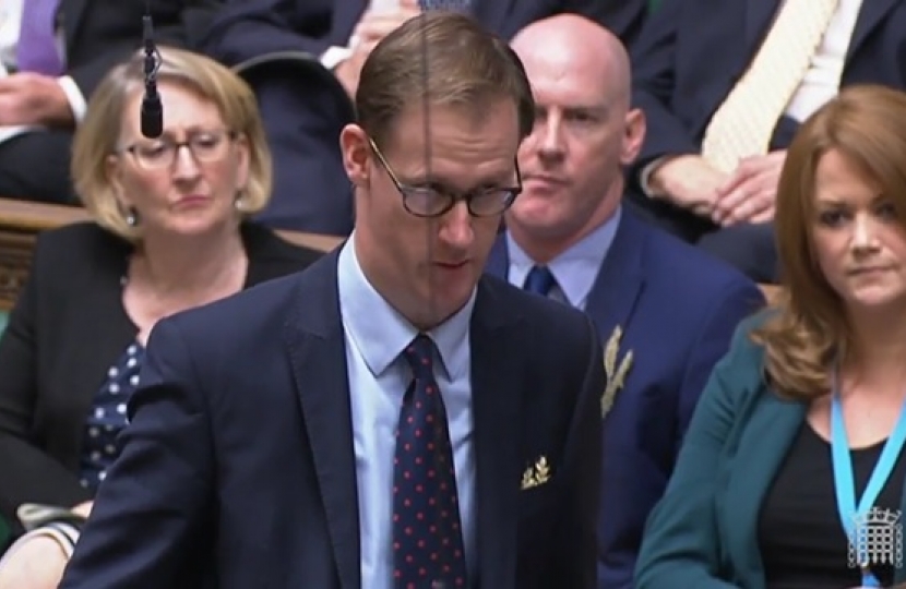 Tom Randall MP during the Prime Minister’s Questions on Wednesday, 15th September 