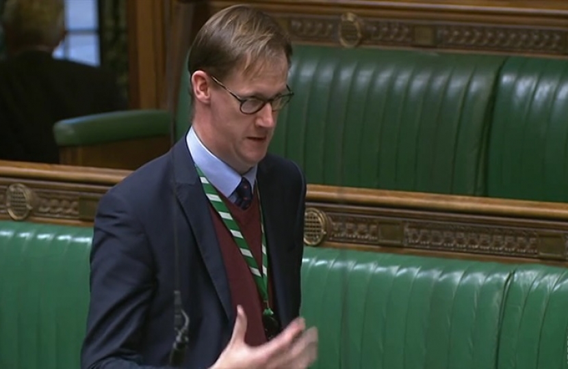 Tom Randall MP speaks in Parliament in favour of the Down Syndrome Bill