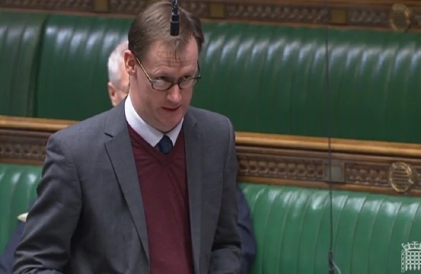 Tom Randall MP during the Treasury Questions on Tuesday, 1st February 2022. 