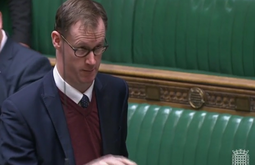 Tom Randall MP asking the Home Secretary for an update on the processing of visas for those Ukrainian refugees currently in northern France