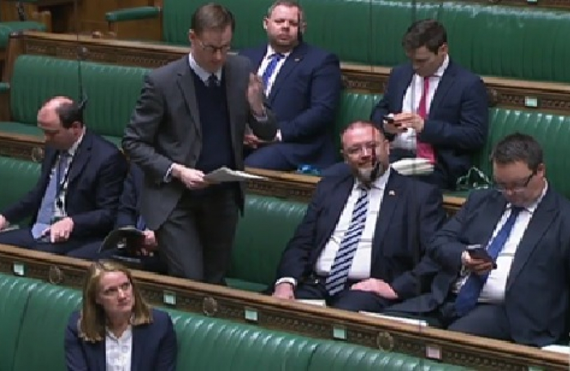 Tom Randall MP during the Equalities Questions on Wednesday, 30th March 2022. 