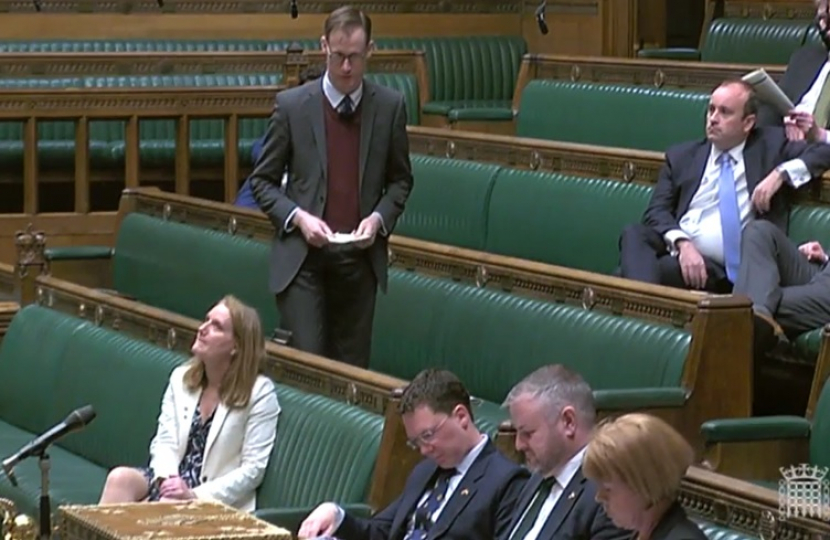 Tom Randall MP during Transport Questions