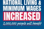 National living & minimum wages increased