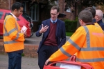 Gedling MP Tom Randall MP visits Openreach engineers in Arnold to witness first-hand the innovative engineering techniques used to deliver Ultrafast Full Fibre broadband across the Gedling constituency.