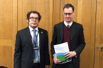 Tom Randall MP & State of Brownfield report author Paul Miner from the Council for the Protection of Rural England