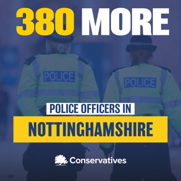 380 more police officers across Notts